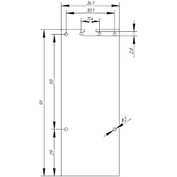 Заглушка металл 9035 сталь 1 мм