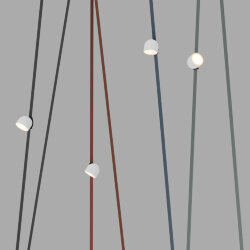 Поворотный светильник для трека-ремня Belty, серия Spot, со светодиодом, D100*H107мм, 48V DC, 12W, RA90, 120°, 3000K, IP20, белый с черным, алюминий, Denkirs DK5543-WH+BK