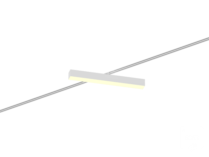 Трековый светильник 6063 5050 TR2 (RAL9003/500mm/LT70 — 3K/19W) - фото 1