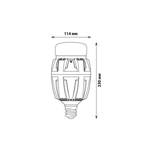 LED-M88-150W-NW-E40-FR ALV01WH Лампа светодиодная с матовым рассеивателем, Материал корпуса алюминий, Цвет свечения белый, Серия Venturo. - фото 2