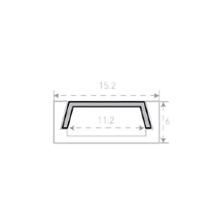 'Профиль алюминиевый SWG, накладной, SF-1506-BL 020193