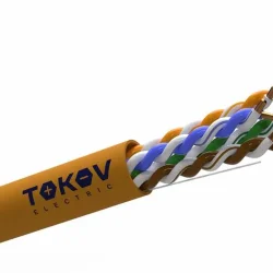 Кабель витая пара U/UTP 4х2х24AWG(0.48мм) кат.5E LSZH Fluke tested (м) TOKOV ELECTRIC TKE-C10-U/UTP-42-5E-305-LSZH