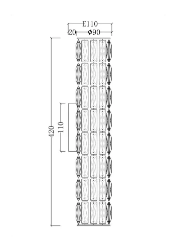 Настенный светильник (бра) Talento G9х4 (Хром) - фото 7