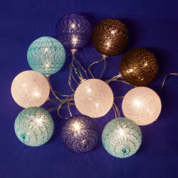 ULD-S0135-010-STB-2AA WARM WHITE IP20 TANGLES-2 Гирлянда светодиодная Клубки-2, на батарейках 2AA не в-к, 1.35м, 10 светодиодов, Теплый белый свет, Провод прозрачный, TM Uniel