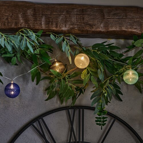 ULD-S0135-010-STB-2AA WARM WHITE IP20 TANGLES-2 Гирлянда светодиодная Клубки-2, на батарейках 2AA не в-к, 1.35м, 10 светодиодов, Теплый белый свет, Провод прозрачный, TM Uniel - фото 5