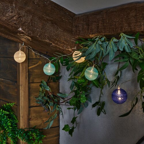 ULD-S0135-010-STB-2AA WARM WHITE IP20 TANGLES-2 Гирлянда светодиодная Клубки-2, на батарейках 2AA не в-к, 1.35м, 10 светодиодов, Теплый белый свет, Провод прозрачный, TM Uniel - фото 6