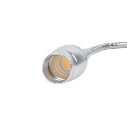 ULT-F22-3W-4000K IP20 SILVER Светильник светодиодный настенный гибкий для интерьерного освещения, 85-265В, Белый свет 4000К, Серебряный, TM Uniel