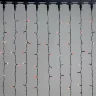 Гирлянда Занавес 2 x 3 м Красный 220В, 600 LED, Провод Черный ПВХ, IP54. Фото 1.