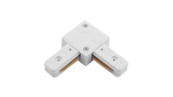 L коннектор для однофазных трековыx систем, Белый,KXZ-WH-L. Фото 2