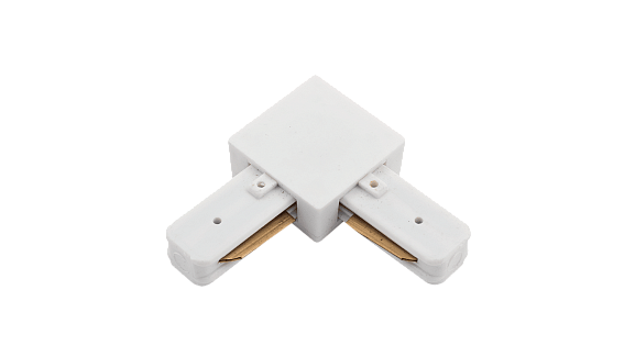 'L коннектор для однофазных трековыx систем, Белый,KXZ-WH-L - фото