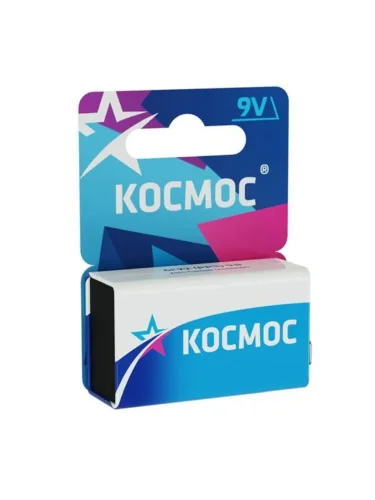 Элемент питания солевой 'крона' 6F22 (блист.1шт) КОСМОС KOC6F221BL - фото