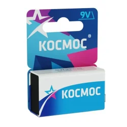 Элемент питания солевой 'крона' 6F22 (блист.1шт) КОСМОС KOC6F221BL