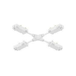 Гибкий Х-образный, электрический коннектор трека SMART, белый, Denkirs TR2116-WH