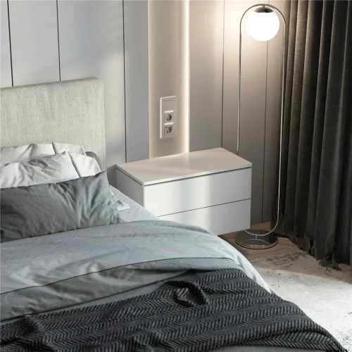 Выключатель одноклавишный проходной с подсветкой (дымчатый) W1212104 - фото 3