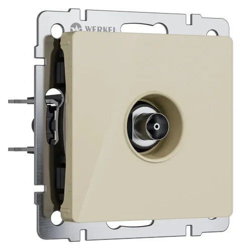 ТВ-розетка оконечная (айвори акрил) W1183043 - фото