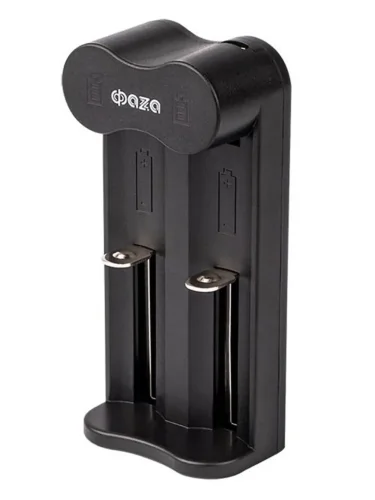 Устройство зарядное L-71USB 2х500мА Li-ion (16340/17650/18650/26650/20700 и др.) 4.2В DC USB-MicroUSB в компл. ФАZА 5032385 - фото