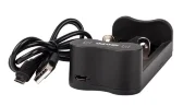 Устройство зарядное L-71USB 2х500мА Li-ion (16340/17650/18650/26650/20700 и др.) 4.2В DC USB-MicroUSB в компл. ФАZА 5032385 - фото 2