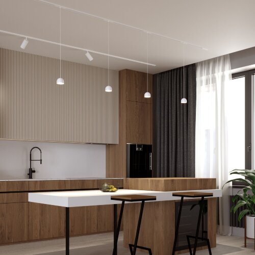 Slim Magnetic Трековый светильник 8W 4000K Uno (белый) - Фото 4