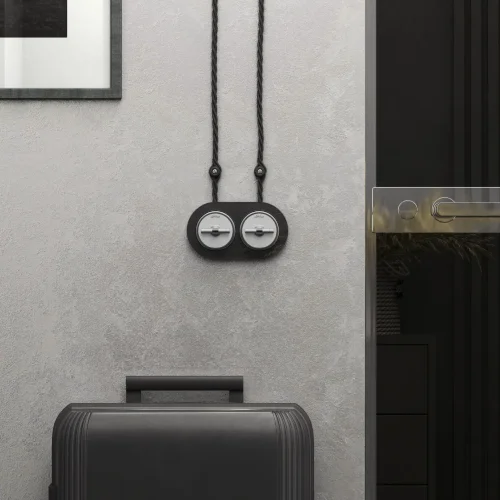 Выключатель на 4 положения двухклавишный Vintage белый матовый/хром W5822050 - фото 8