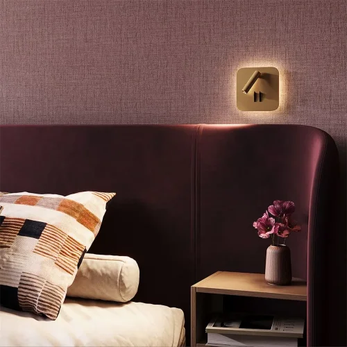 Настенный светильник (бра) Ios 176 3000К 9Вт IP 20 (Матовое Золото) - фото 8