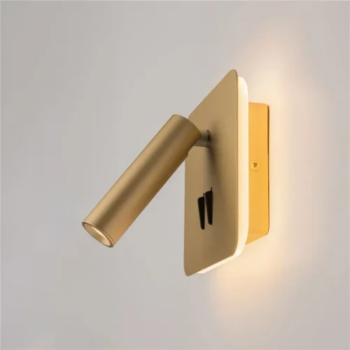 Настенный светильник (бра) Ios 176 3000К 9Вт IP 20 (Матовое Золото) - фото 15