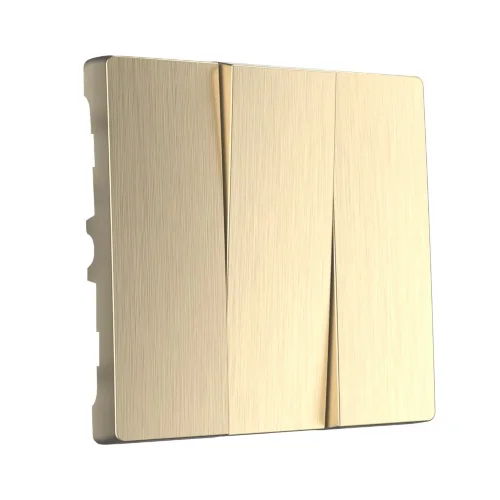 Набор клавиш для выключателя трехклавишного (шампань рифленый) W1139010 - фото 4