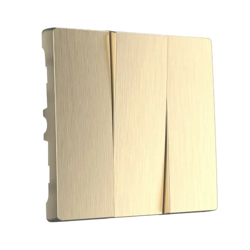 Набор клавиш для выключателя трехклавишного (шампань рифленый) W1139010 - фото