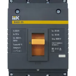Выключатель автоматический 3п 250А 35кА ВА 88-35 KARAT IEK SVA30-3-0250