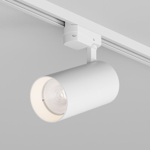 DK6455-WH Трековый светильник SOLID KOPER, 155мм, d80, 220V, LED 3000K, 30W, IP20, белый, алюминий.