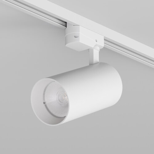 DK6455-WH Трековый светильник SOLID KOPER, 155мм, d80, 220V, LED 3000K, 30W, IP20, белый, алюминий. Фото 2