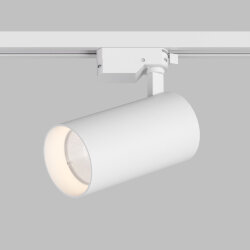 Трековый светильник SOLID KOPER, 155мм, d80, 220V, LED 3000K, 30W, IP20, белый, алюминий, Denkirs DK6455-WH
