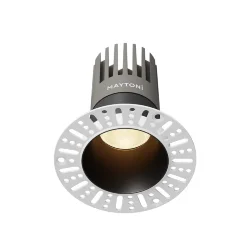 Встраиваемый светильник Омут+ / Dip 15 Вт 3000 К 50° (Черный) DL122-15W-3K-TRS-B