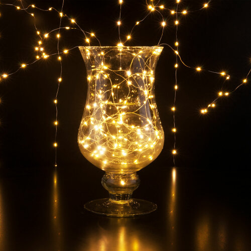 Гирлянда занавес "роса" теплый белый 2*2,6М IP20 - Фото 2