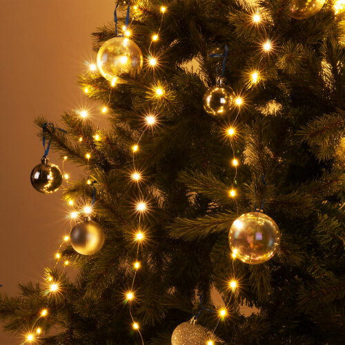 Гирлянда занавес "роса" теплый белый 2*2,6М IP20 - Фото 5