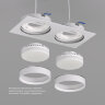 DK2092-WH Встраиваемый светильник FLAT, IP 20, до 15 Вт, GX53, LED, белый, алюминий. Фото 3