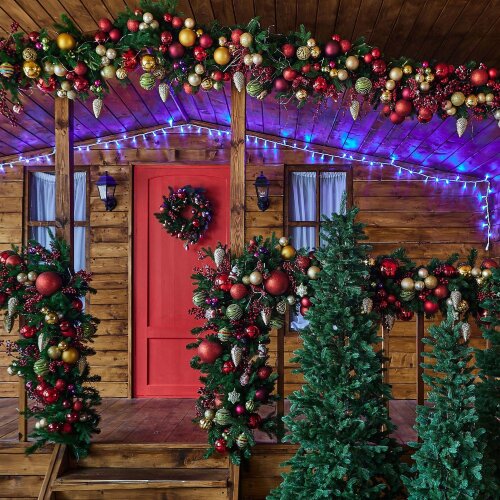 ULD-S1000-120-TWK BLUE IP67 Гирлянда светодиодная с эффектом мерцания, 10м, Соединяемая, 120 светодиодов, Синий свет, Провод белый. - фото 8