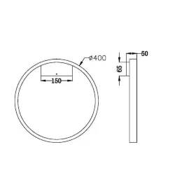 Настенный светильник (бра) Rim 3000К 25Вт (Латунь)