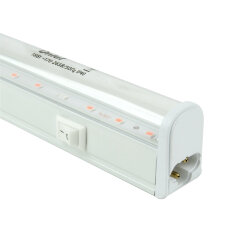 ULI-P42-18W-SPBX IP40 WHITE Светильник для растений светодиодный линейный, 560мм, выкл, на корпусе, Алюминий, Спектр с дальним красным для рассады и досвечивания в период роста, TM Uniel