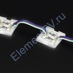 Светодиодный модуль квадратный 5050-4 (1,44W, 12V, RGB)