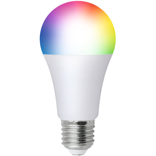 LED-A60-12W-RGBW-E27-230V-WF-FR PLS80WH Умная лампа светодиодная Wi-Fi+Bluetooth, диммируемая, Форма А, матовая, 2700-6500K+RGB, Голосовое управление+приложение UnielSmart, TM Uniel - фото 1