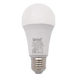LED-A60-12W-RGBW-E27-230V-WF-FR PLS80WH Умная лампа светодиодная Wi-Fi+Bluetooth, диммируемая, Форма А, матовая, 2700-6500K+RGB, Голосовое управление+приложение UnielSmart, TM Uniel