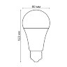 LED-A60-12W-RGBW-E27-230V-WF-FR PLS80WH Умная лампа светодиодная Wi-Fi+Bluetooth, диммируемая, Форма А, матовая, 2700-6500K+RGB, Голосовое управление+приложение UnielSmart, TM Uniel - фото 6