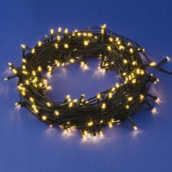 ULD-S2000-200-DGA WARM WHITE IP20 Гирлянда светодиодная, 20м, 200 светодиодов, Теплый белый свет, Провод зеленый