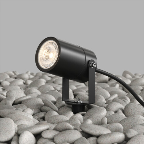 DK9800-BK Грунтовый светильник MOSS, IP65, GU10 LED, до 15 Вт, черный, алюминий.