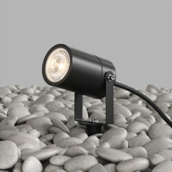 Грунтовый светильник MOSS, IP65, GU10 LED, до 15 Вт, черный, алюминий, Denkirs DK9800-BK