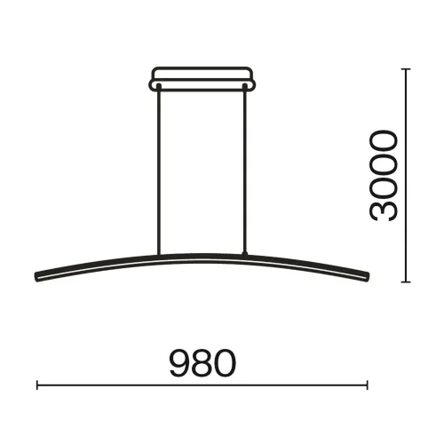 Подвесной светильник Curve 3000-4000K 15Вт (Черный) - фото 16
