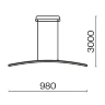 Подвесной светильник Изгиб / Curve 3000-4000К 15Вт (Черный) MOD243PL-L18BK - фото 17