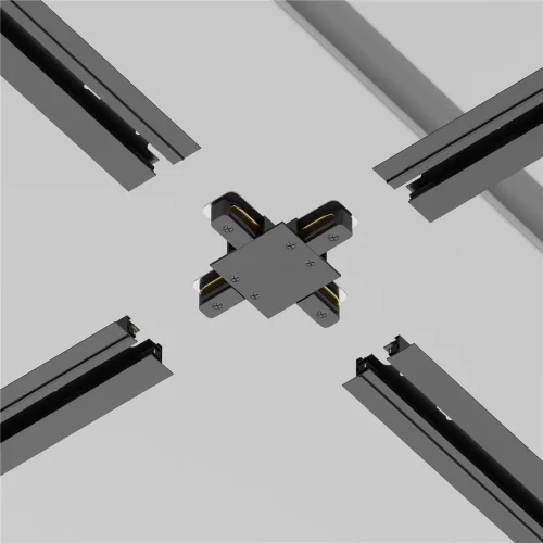 Коннектор Х-образный Unity встраиваемый черный (Черный) - фото 4