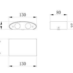 Архитектурная подсветка Strato 3000К 4Вт IP 54 (Черный)