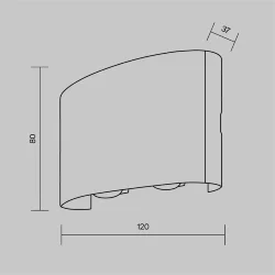 Архитектурная подсветка Strato 3000К 4Вт IP 54 (Черный)